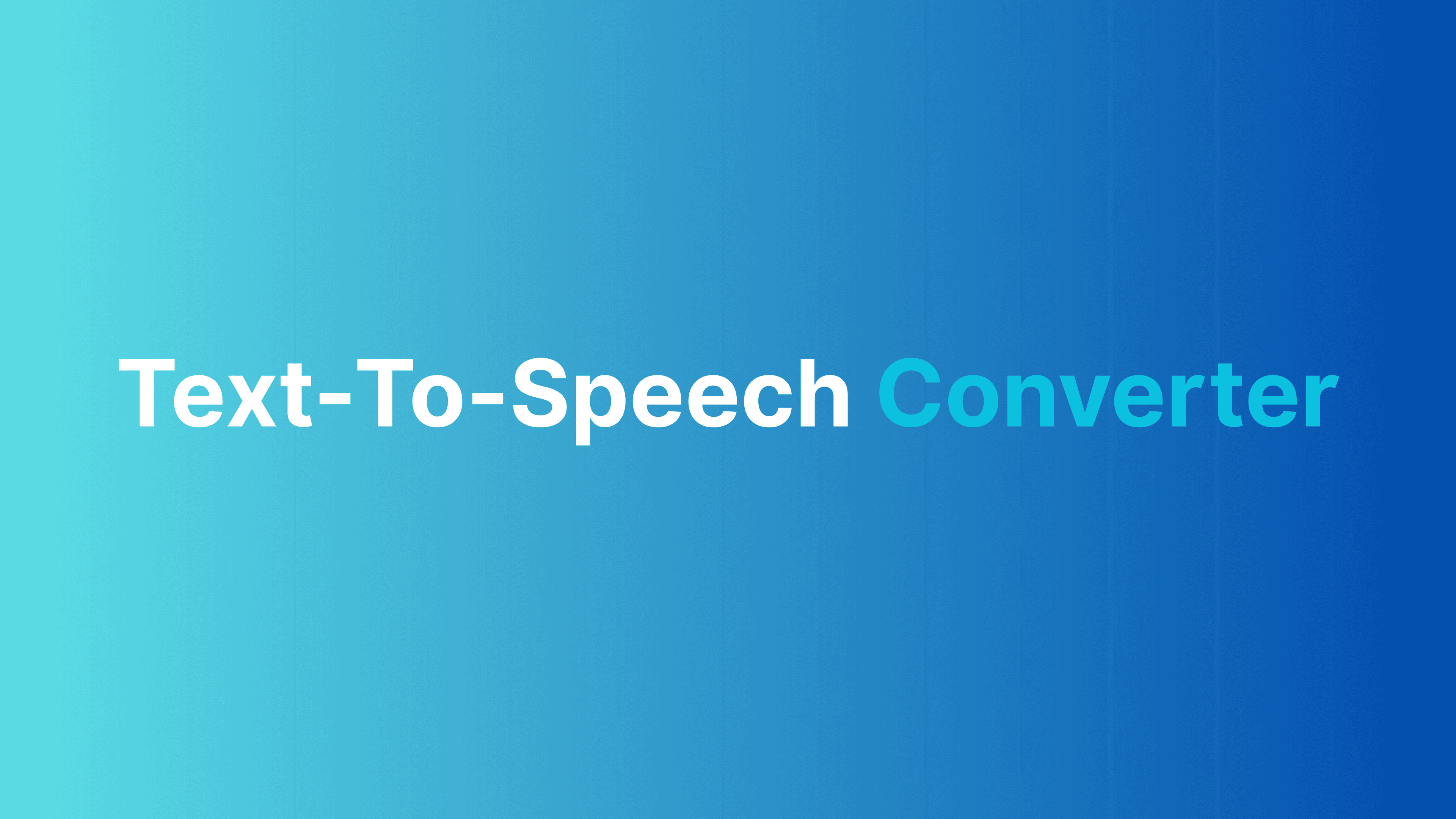 Text-To-Speech Website